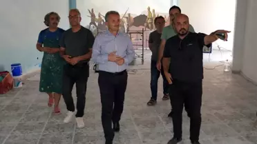 Deprem sebebiyle duran projeler tekrar başladı