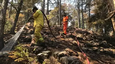 Antalya'da Orman Yangınına Havadan ve Karadan Müdahale Devam Ediyor