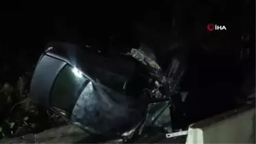 Bolu'da Beton Bariyere Çarpan Otomobilde 1 Kişi Hayatını Kaybetti