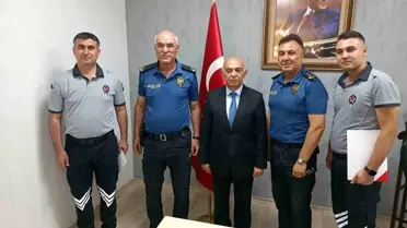 Karabük'te Gasp Girişimine Müdahale Eden Güvenlik Görevlilerine Başarı Belgesi