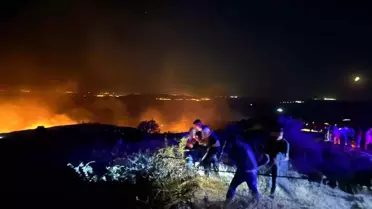Balıkesir'de makilik alanda çıkan yangın kontrol altına alındı