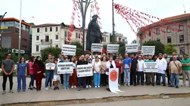 Giresun'da Veteriner Hekimler Şiddete Tepki Gösterdi