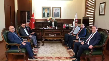 Eskişehir OSB Başkanı Nadir Küpeli, Vali Hüseyin Aksoy'u ziyaret etti
