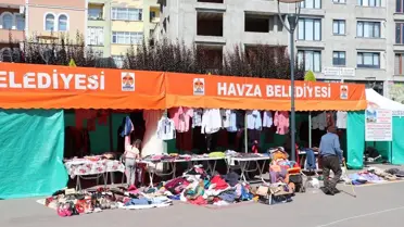 Havza'da Karşıyaka Mahallesi Camisi İçin Kermes Düzenlendi