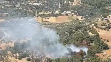 İzmir'in Kiraz ilçesindeki orman yangını kontrol altına alındı