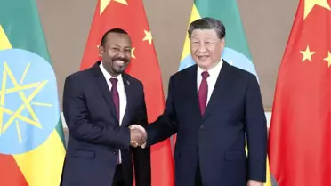 Çin Cumhurbaşkanı Xi Jinping, Etiyopya Başbakanı Abiy Ahmed ile bir araya geldi