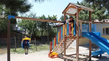 Havza'da Kırsal Mahallelere Oyun Parkları Kuruluyor