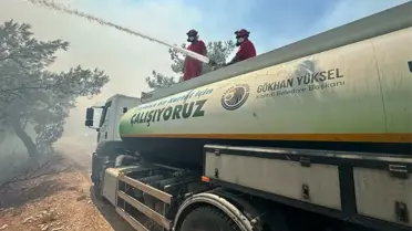 Kartal Belediyesi, Çanakkale'deki Orman Yangınına Destek Veriyor