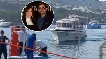 Ali Sabancı ve eşi Vuslat Doğan Sabancı'nın deniz kazası anları görüntülendi