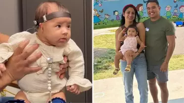 İşitme engelli bebek, babasının sesini ilk kez duyunca büyük bir korku yaşadı