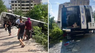 Ermenek'te tur otobüsü devrildi: 3'ü ağır 26 yaralı 