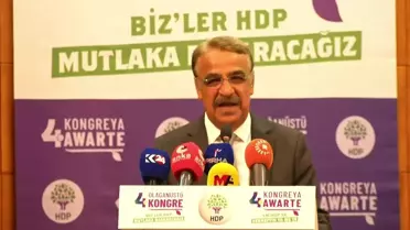 Hdp 4'üncü Olağanüstü Kongresi… Sancar: 'Güçlerimizi Yeşil Sol Parti'ye Yığacağız. Bu Kongreyi Bir Dönüm Noktası Olarak Kabul Ediyoruz'