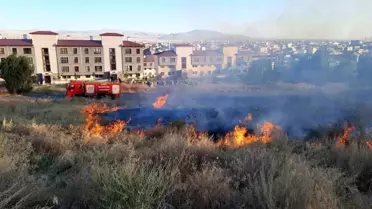 Kars'ta Çıkan Örtü Yangınları Söndürüldü