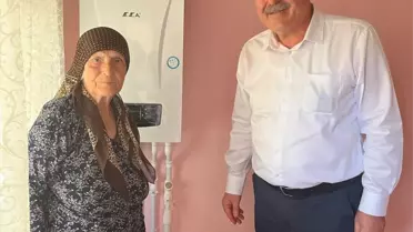 Hayrabolu Belediyesi İhtiyaç Sahibi Ailelere Doğal Gaz ve Kombi Desteği Verdi