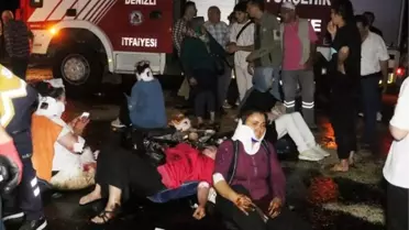 Vali Coşkun ve Emniyet Müdürü Sağdıç Kaza Bölgesinde