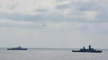 TCG Burgazada Lübnan açıklarında eğitimler gerçekleştirdi