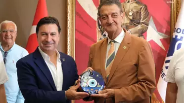 ADD Genel Başkanı Bodrum Belediye Başkanı Ahmet Aras'ı ziyaret etti