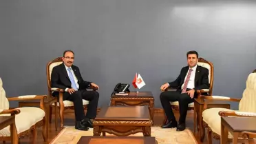 Bilecik Valisi Şefik Aygöl, Bilecik Şeyh Edebali Üniversitesi Rektörü Prof. Dr. Şükrü Beydemir ile bir araya geldi