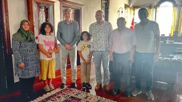 Şehit Seçkin Çil'in ailesi, Beypazarı Belediye Başkanı Kaplan'ı ziyaret etti