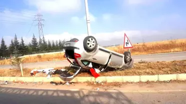 Kütahya'da trafik kazası: 3 kişi yaralandı