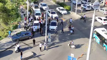Şanlıurfa'da sokak ortasında üç kadının kavgası