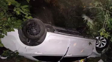 Karabük'te otomobil Filyos Çayı'na uçtu: 1'i bebek 3 kişi yaralandı