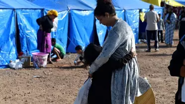 Fas'ta meydana gelen 7 büyüklüğündeki depremden etkilenenler çadır kentlerde barınıyor