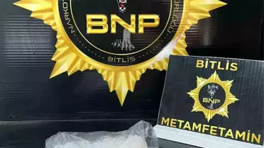 Bitlis'te 846 Gram Metamfetamin Ele Geçirildi