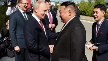  Putin, Kuzey Kore lideri Kim ile bir araya geldi