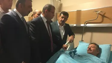 Enerji Bakan Yardımcısı, yaralı madencileri ziyaret etti