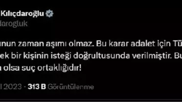 Kılıçdaroğlu: Madımak davasının kapatılması suç ortaklığıdır