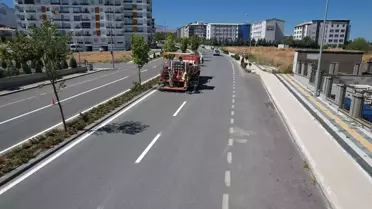 Seydişehir Belediyesi Yol Çizgileme Çalışmalarına Başladı