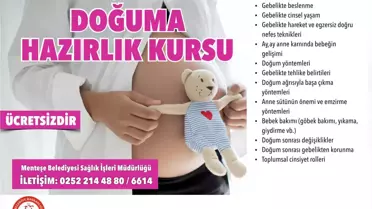 Menteşe Belediyesi'nden 'Doğuma Hazırlık Kursu'
