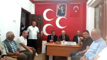 MHP Eskişehir İl Başkanı İsmail Candemir, MHP İnönü İlçe Başkanlığını ziyaret etti