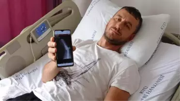 Trabzon'da Ot Biçen Adam Dizine İsabet Eden Yorgun Mermiyle Yaralandı