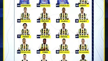 Fenerbahçe'nin Alanyaspor maçı kamp kadrosu açıklandı