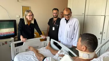 İzmir'deki orman yangınında düşen helikopterden kurtulan Kırgız pilotun tedavisi devam ediyor