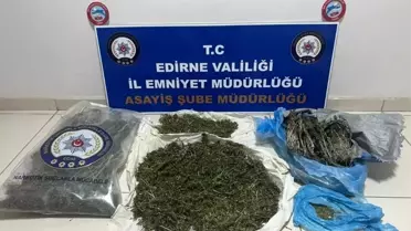 Edirne'de Yapılan Operasyonlarda Çok Sayıda Uyuşturucu Ele Geçirildi