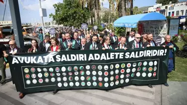 Bodrum'da Avukatlardan Silahlı Saldırıya Tepki Yürüyüşü