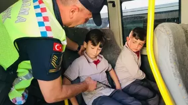 Bilecik İl Jandarma Komutanlığı Okul Servislerini Denetledi