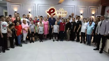 Efeler Belediye Başkanı Otizm Yaşam Merkezi'nde öğrencilerle buluştu