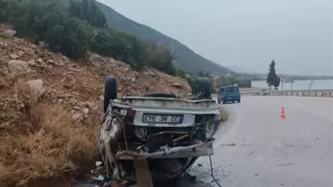 Isparta'da otomobil devrildi: 1 ölü, 5 yaralı