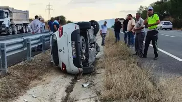 Safranbolu'da su kanalına devrilen otomobilde 6 kişi yaralandı