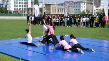 Kars'ta Avrupa Spor Haftası etkinlikleri renkli görüntülere sahne oldu