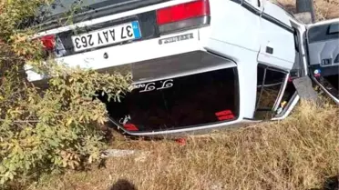 Kastamonu Daday'da Otomobil Şarampole Devrildi, Sürücü Yaralandı