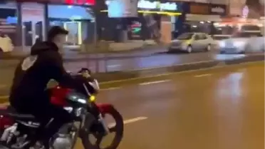 Bursa'da drift yapan sürücü kaza atlattı