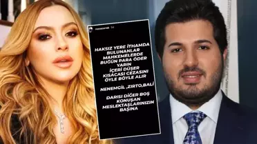 Reza Zarrab, Hadise'ye destek çıktı