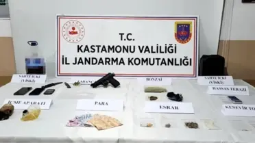 Kastamonu'da Uyuşturucu ve Kaçak Alkol Operasyonu: 3 Tutuklama