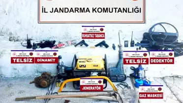 Ordu'da Kaçak Kazı Yapan 12 Kişi Suçüstü Yakalandı