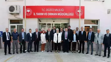 Düzce İl Tarım ve Orman Müdürlüğü İlçe ve Şube Müdürleriyle Toplantı Düzenledi